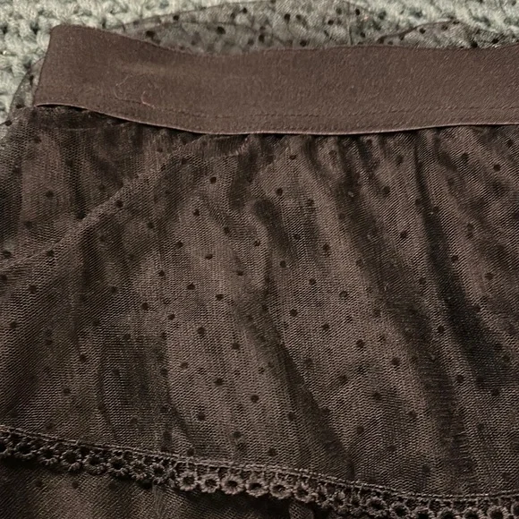 Studio West Black Tiered Midi Skirt Cocktail - Picture 4 of 6